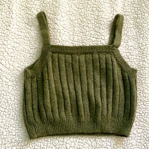 Sage Green Rib Knit Tank